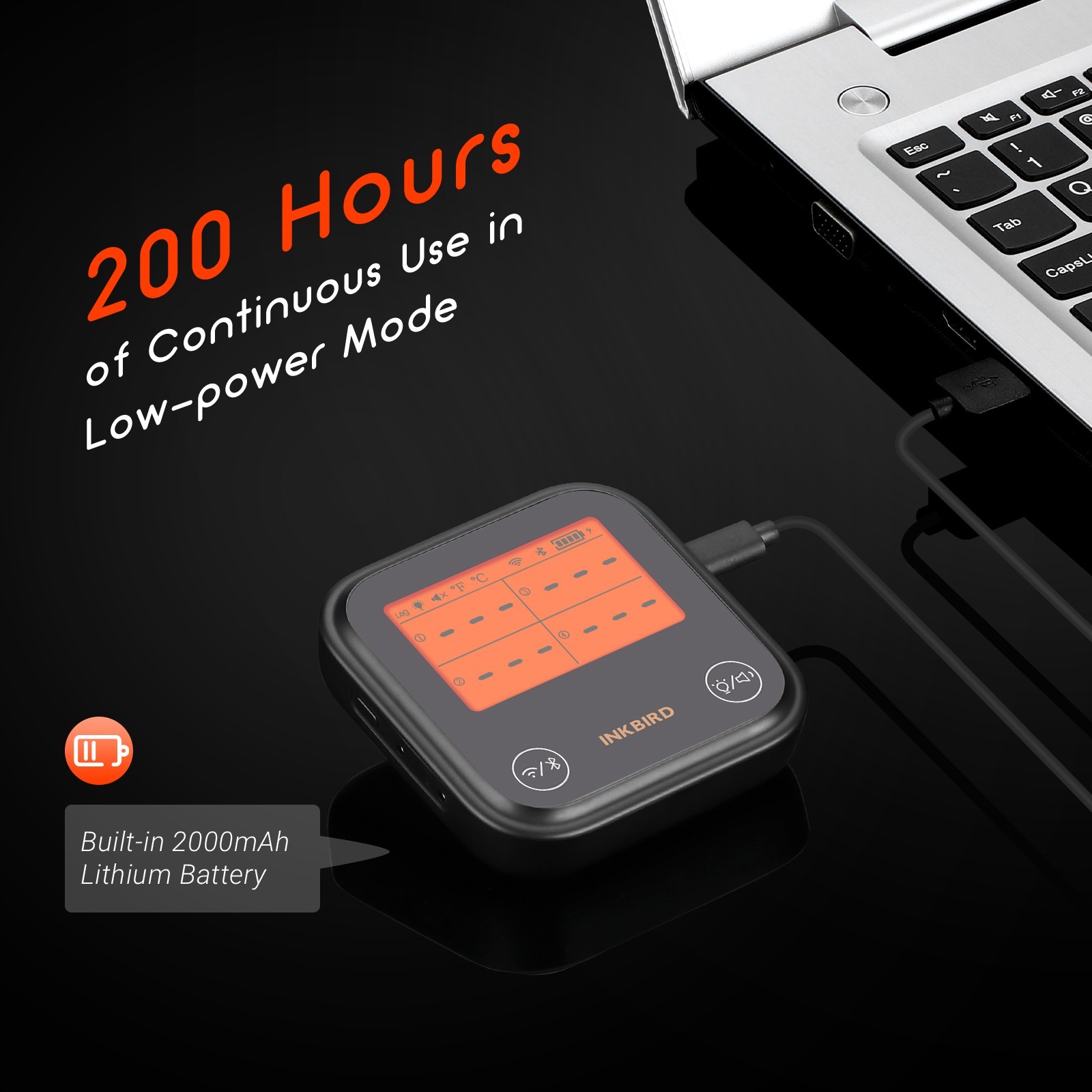 Inkbird WiFi Meat Thermometer BBQ Cooking Thermometers APP Calibration Temp Grap