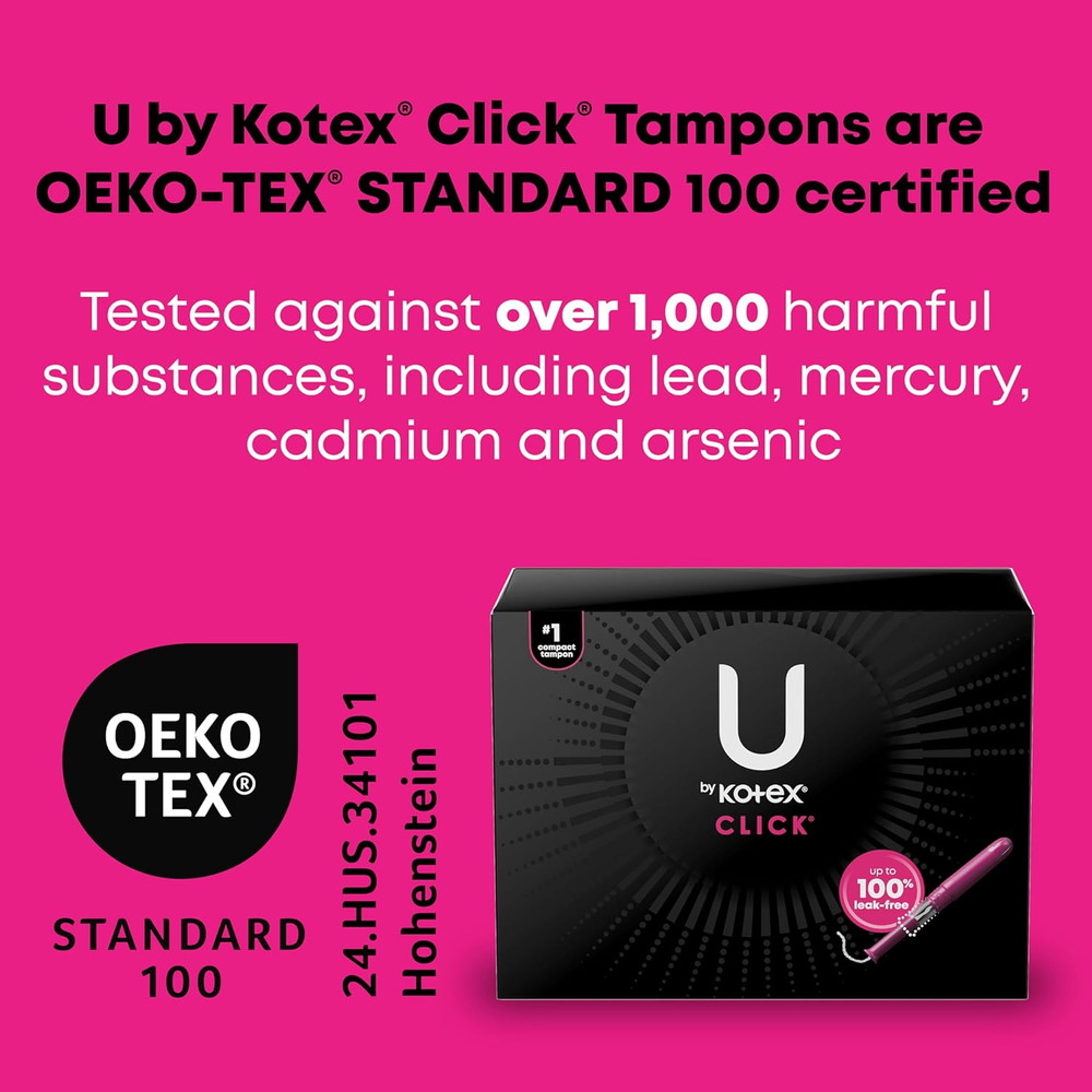 Tampons, Click Compact, Super plus Absorbency, Unscented, 45 Count