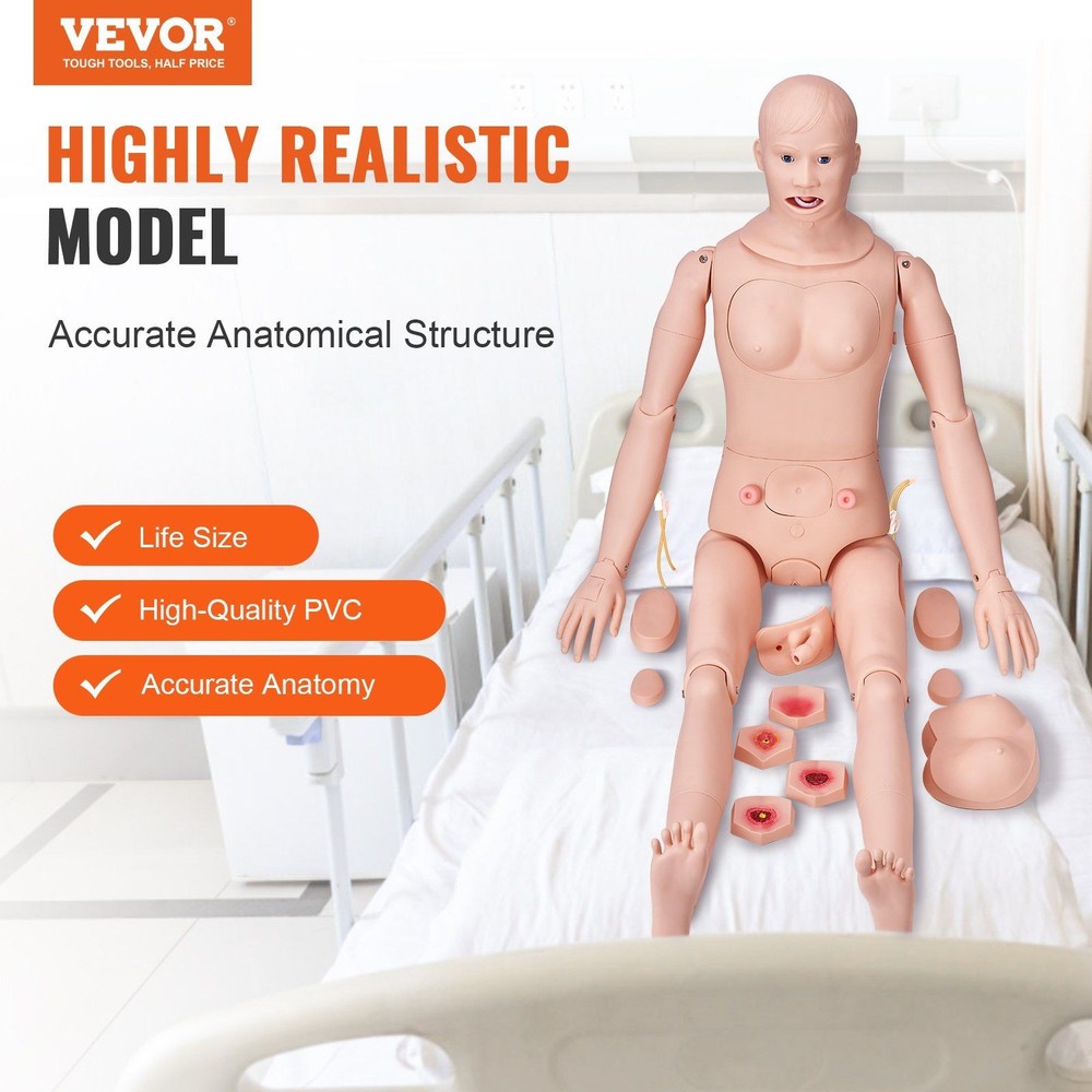 Durable PVC Nursing Simulator for Gastric Feeding Catheter Insertion Training