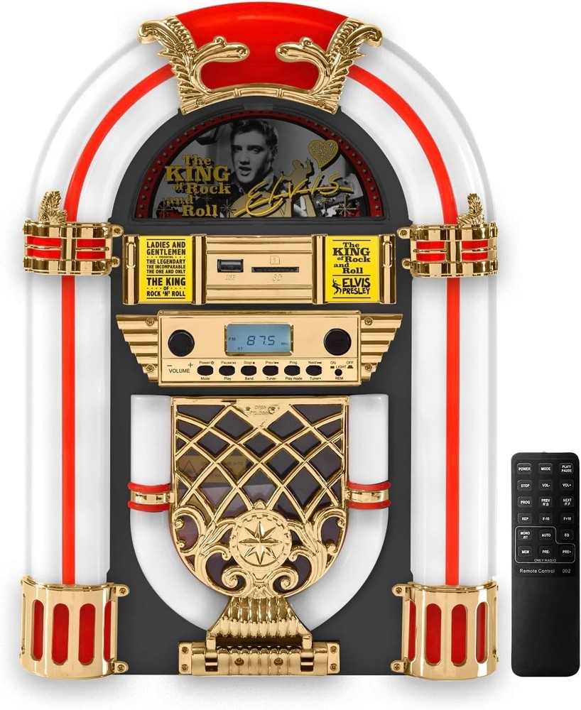 Arkrocket X Mini Jukebox/Tabletop CD Player/Bluetooth Speaker/Radio/Usb and SD