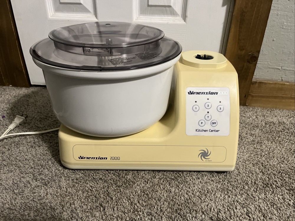 Classic Eclipse Dimension 2000 Mixer NO ATTACHMENTS OR BLENDER DISCOLORED