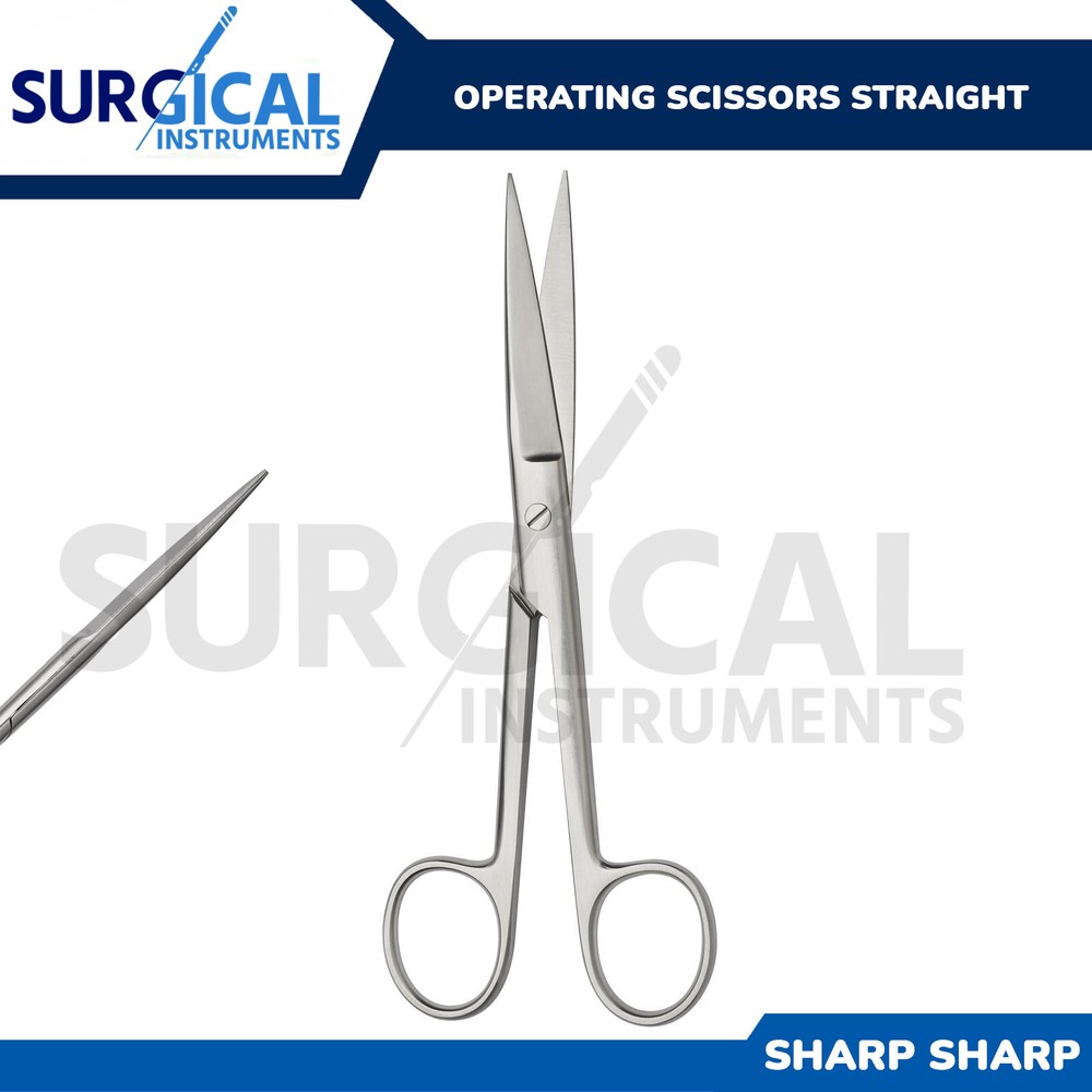 4.5" Operating Scissors Sharp / Sharp Straight X2 Surgical Instruments German Gr
