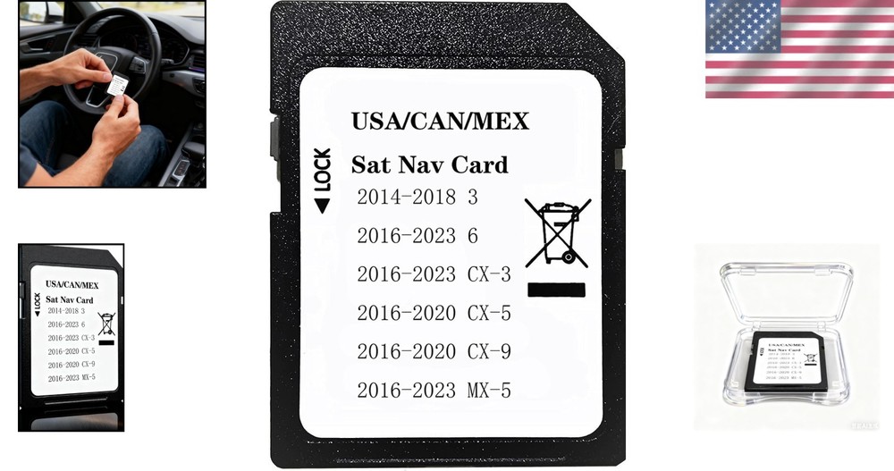 Upgraded Navigation SD Card with Latest Maps Version Compatible with 3 6 CX-3 CX
