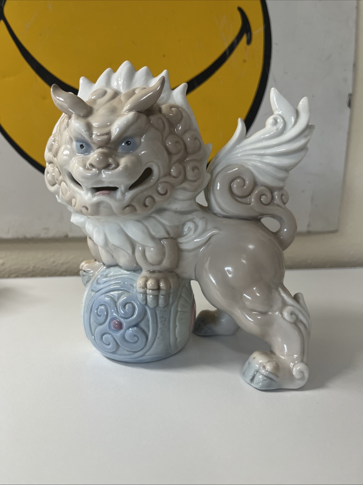 Vintage Set TKN Japan Porcelain Shishi Komainu Guardian Lion Foo Dogs Yoshimi K