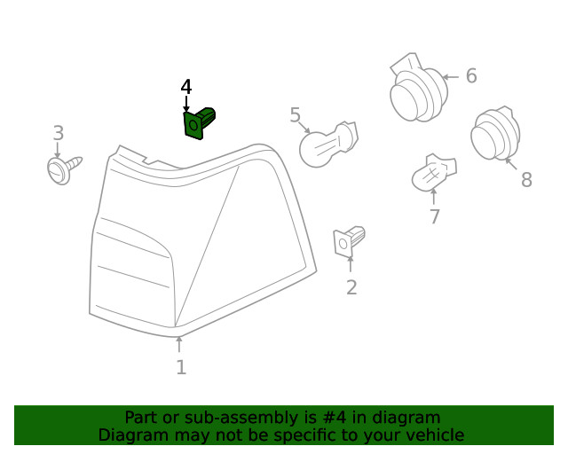Tail Lamp Assembly Nut 1 NUT