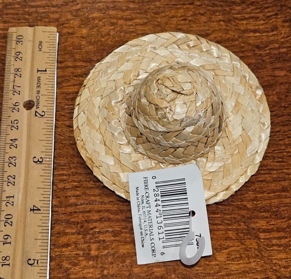 NEW Mini Straw Hat Crafts