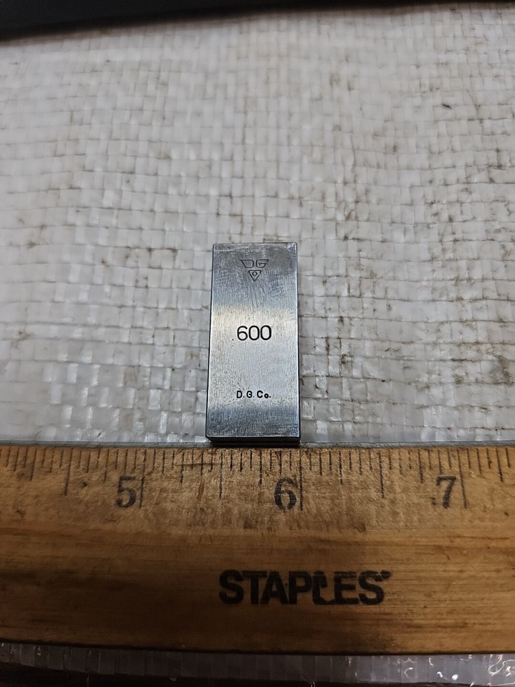 DEARBORN GAGE CO .600" RECTANGULAR GAGE BLOCK