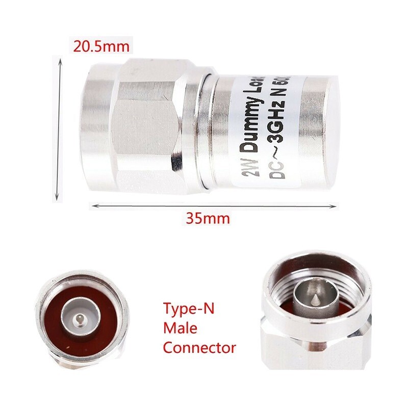 2w N dummy load rf N-type termination load DC-3GHz 50ohm