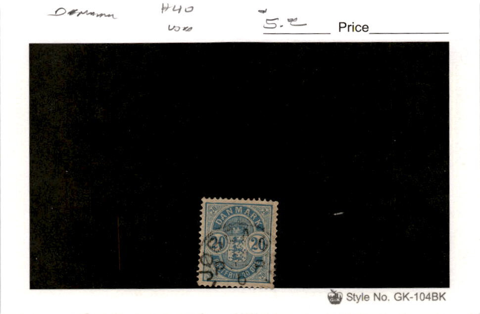 Denmark, Postage Stamp, #40 Used, 1884 (AB)