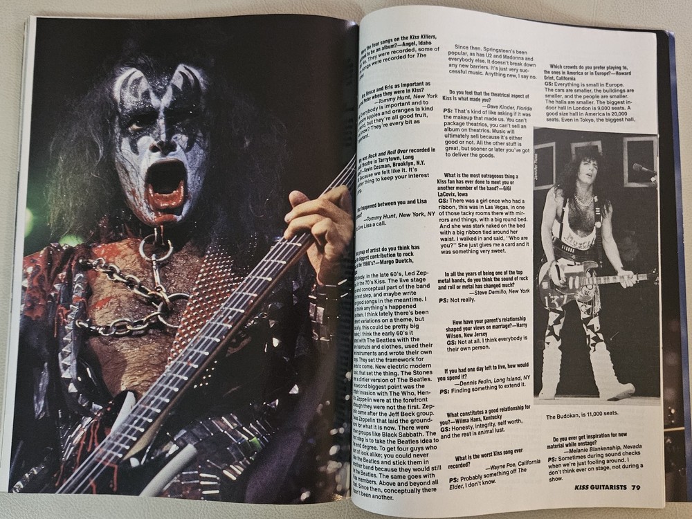KISS Guitarists Magazine 1989