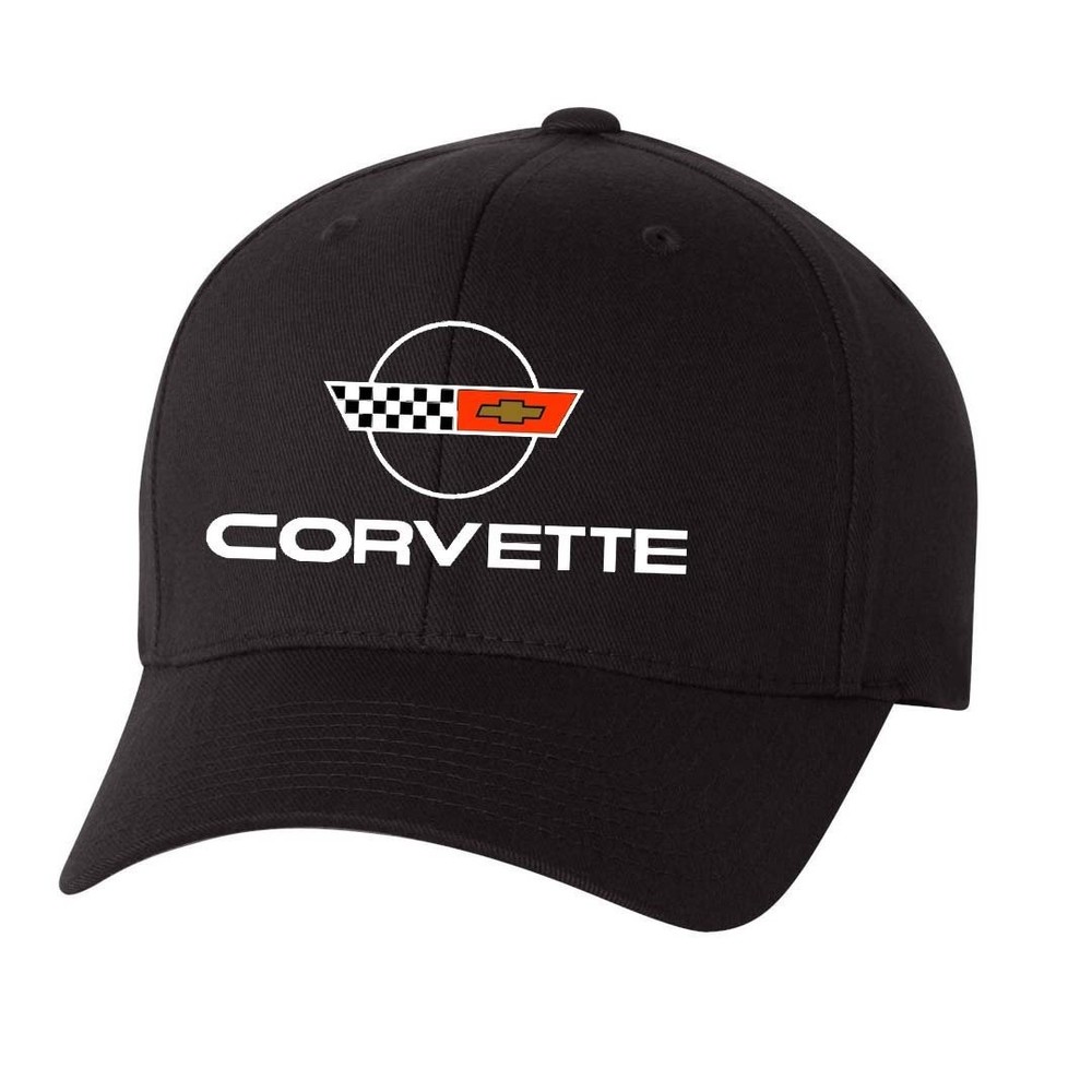 C4 Embroidered Corvette Hat : Black