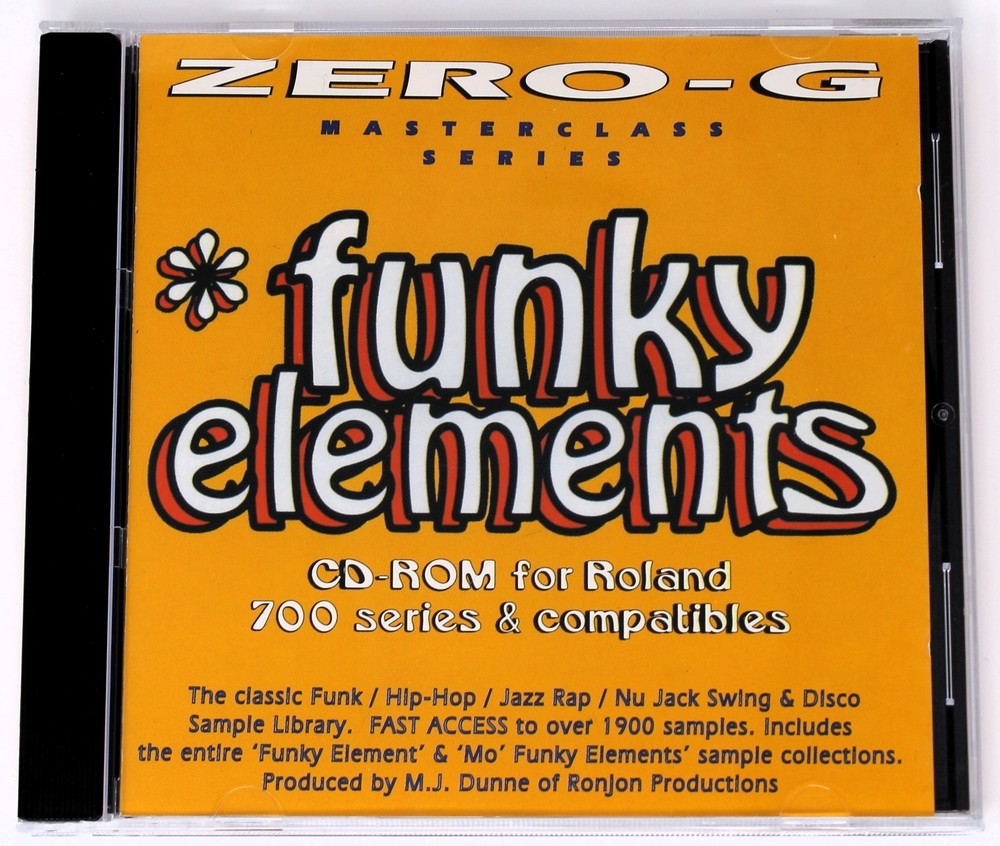 Zero-G Funky Elements Roland Format Sample/Sound Library/Sampling CD 1990s
