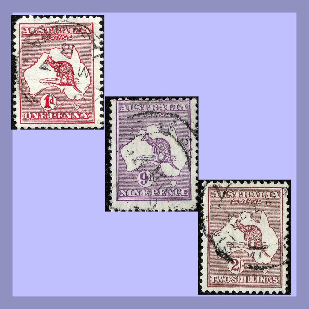Australia Scott Nos. 2h, 122, 125; Used