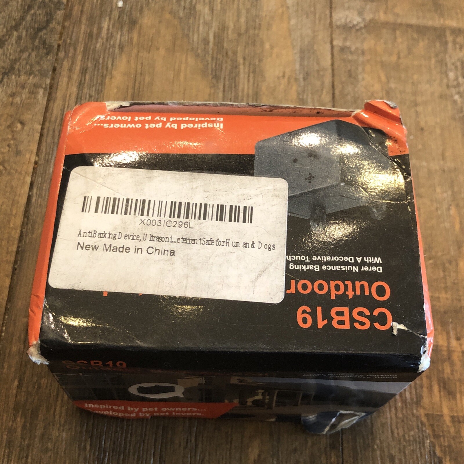 CSB19 Outdoor Bark Control Ultrasonic Antibark Safe For Pets Black