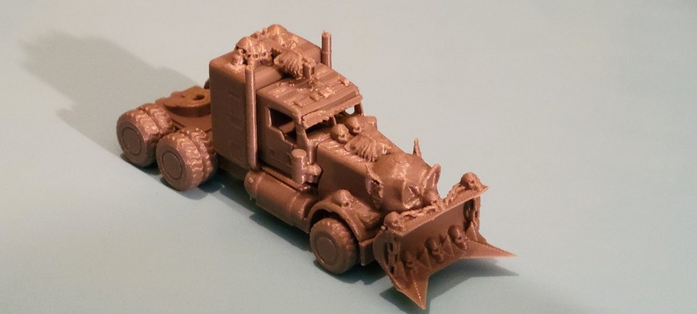 New!! Dead Mans War Rig 3d printed. 1/64 scale Wheels do roll.