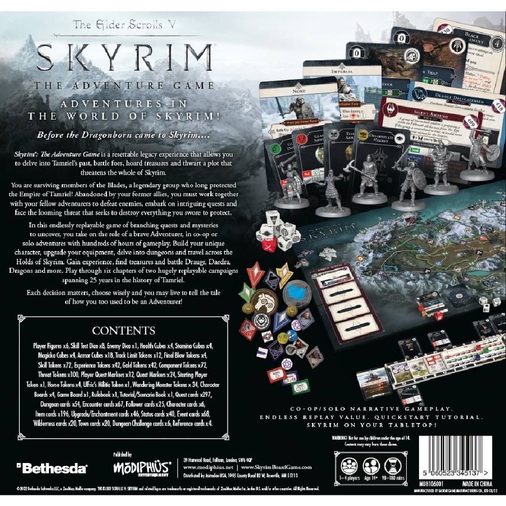 Modiphius: The Elder Scrolls: Skyrim - Adventure Board Game