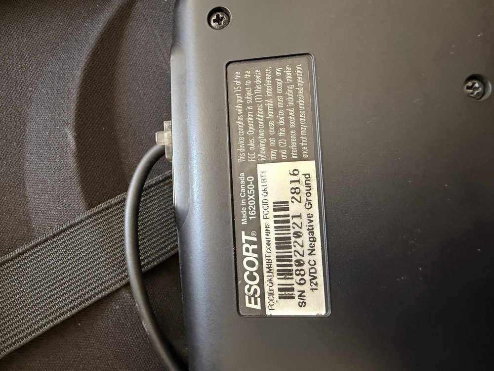 Escort Passport Bluetooth Radar Detector w/ Escort Carrying Case, Audio/Visual
