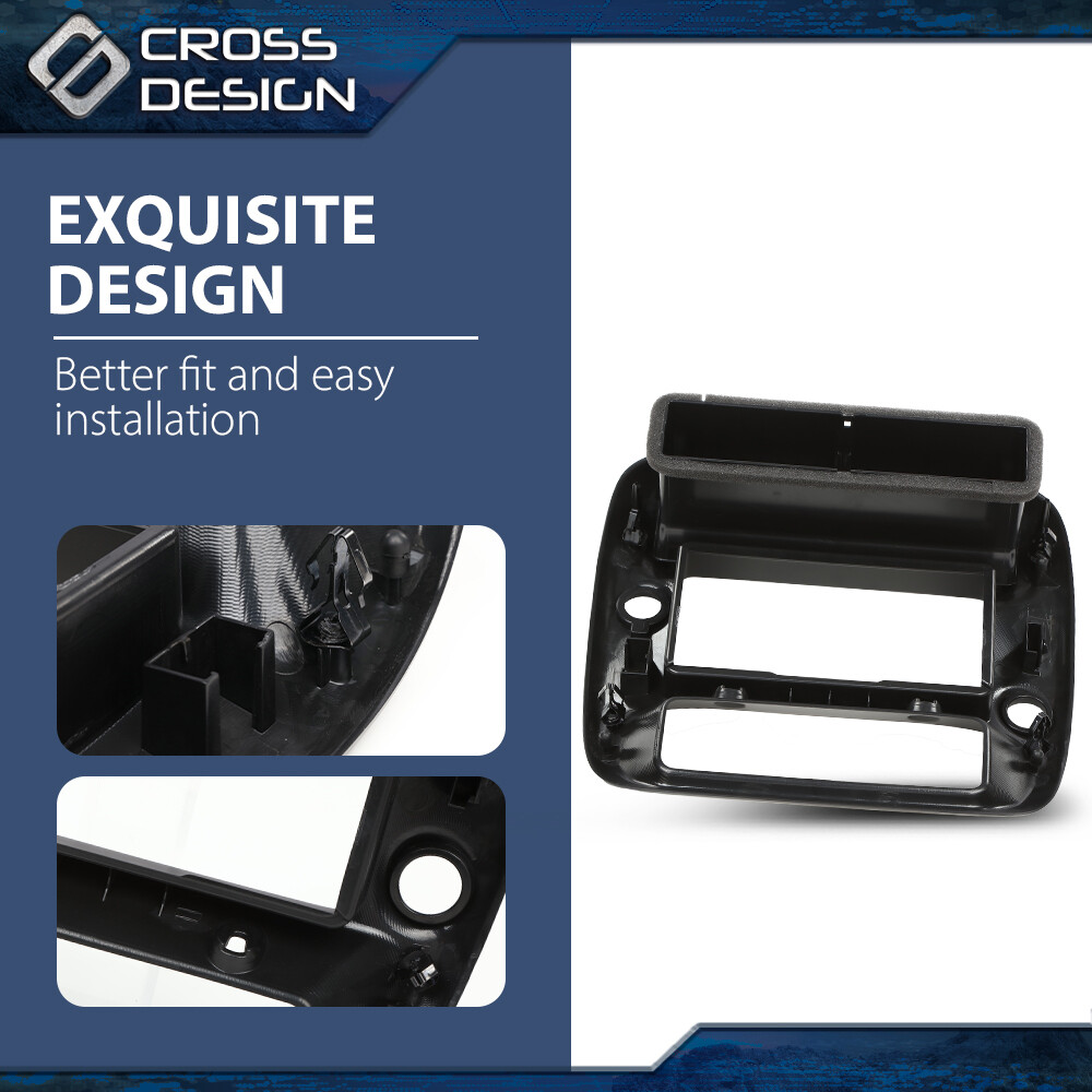 Fit For 97-01 Explorer 97-06 Ranger Center Dashboard Radio Panel Vent Trim Black