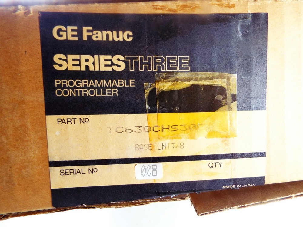 GE FANUC IC630CHS308A PROGRAMMABLE CONTROLLER 8 SLOT RACK SERIES 3