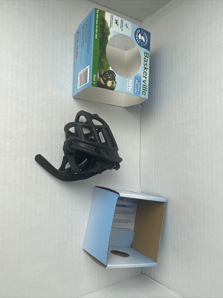 Baskerville Ultra Muzzle Size 1 Dog Comfortable Improved Muzzle New in Box Small