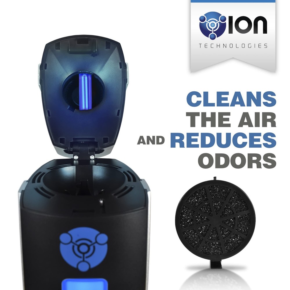 B-1000 Permanent Filter Ionic Air Purifier Pro Ionizer with UV-C, (Black)