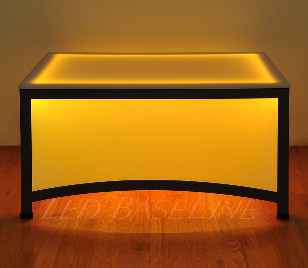 21" LED ARCHES COFFEE TABLE BAR MODERN COLOR CHANGING