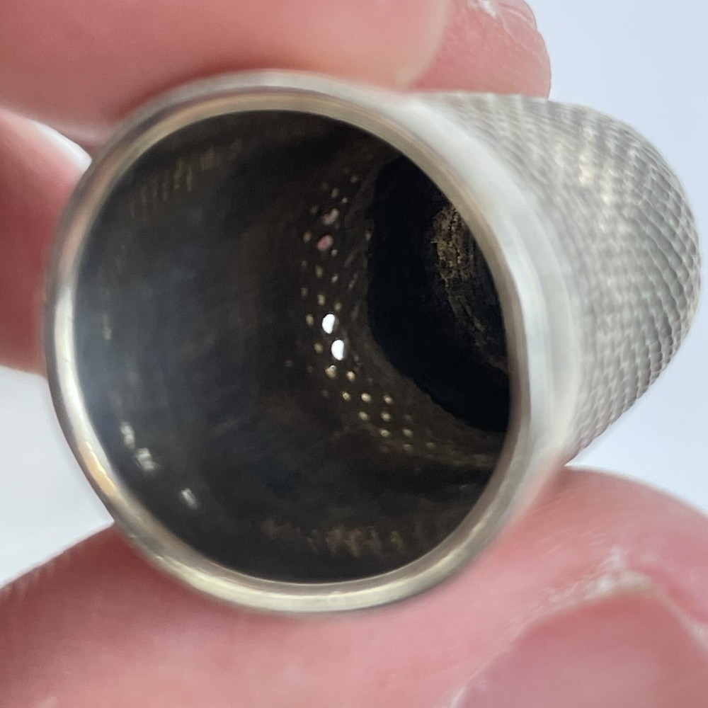 Antique Solid Silver Thimble Size 7 Charles Horner 1911 2.4cm 5.6g