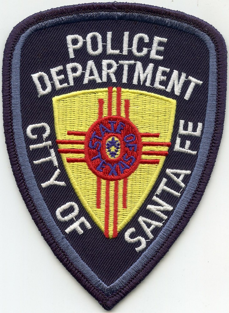 SANTA FE TEXAS TX blue border POLICE PATCH