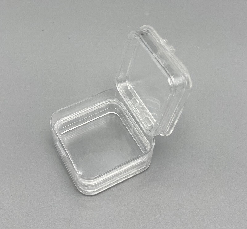 100pcs Denture Teeth Membrane Container Hinged Jewelry Crown Display Storage Box