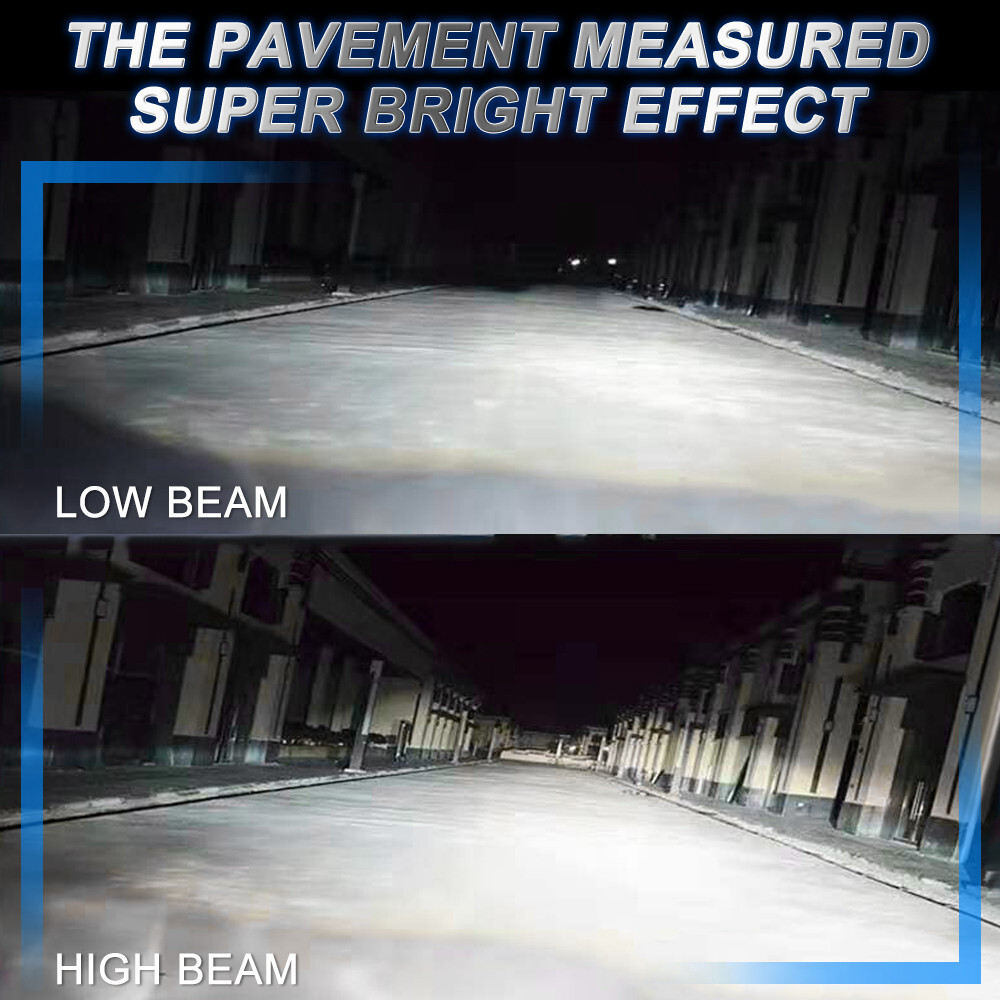 4-Sides H11 LED Headlight Kit Low Beam Bulb Super Bright 6500K White 1000000LM