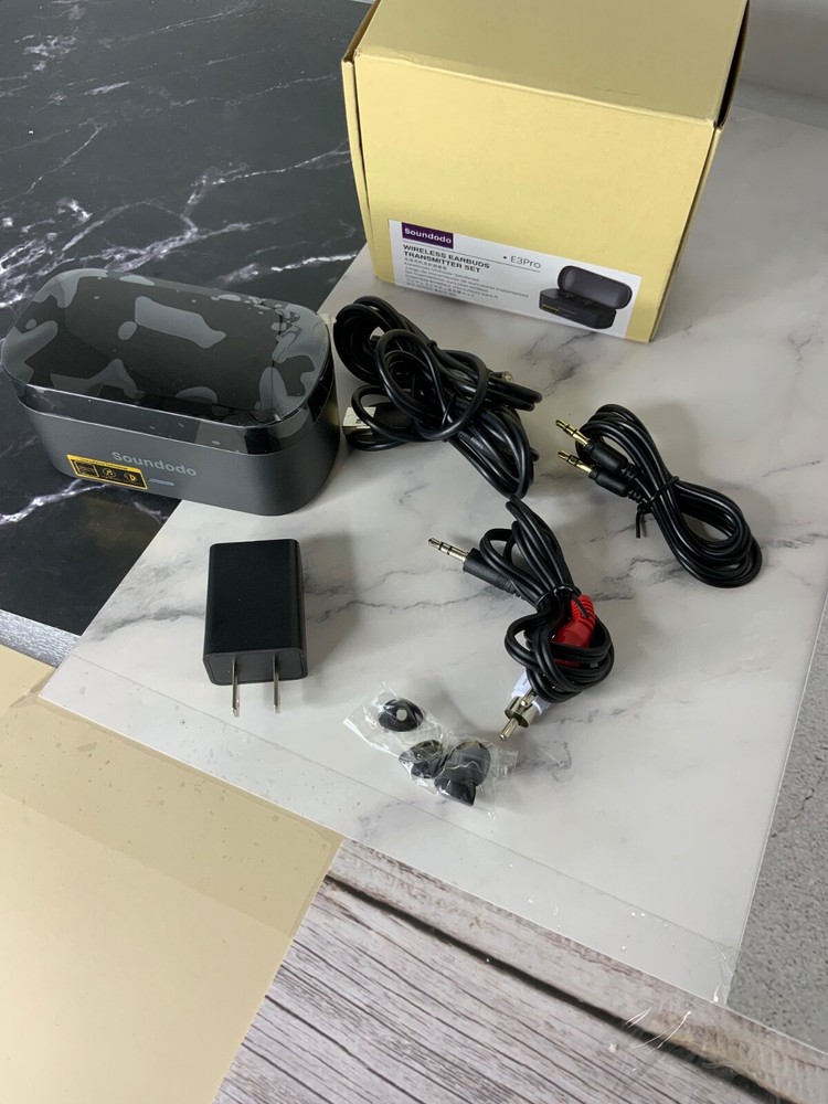 SOUNDODO E3PRO WIRELESS EARBUDS TRANSMITTER SET