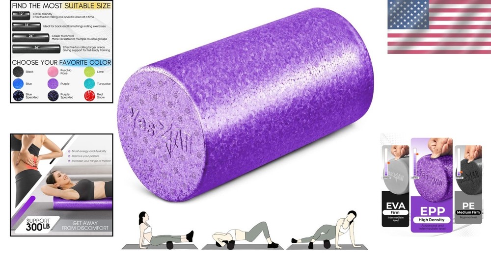 Versatile 12-Inch EPP Foam Roller for Enhanced Mobility & Flexibility Training