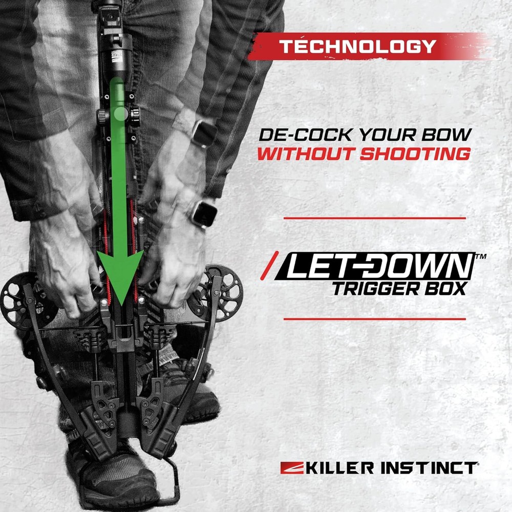Killer Instinct LOGIX 435 Crossbow Kit 435FPS X CAM Let-Down Trigger Scope