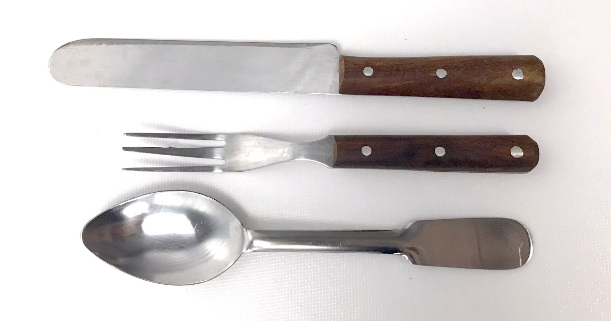 Three Piece Historical Utensil Set