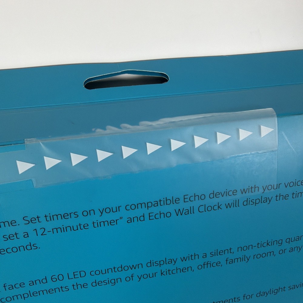 Amazon Echo Wall Clock Compatible w/Amazon Alexa Smart Device - New