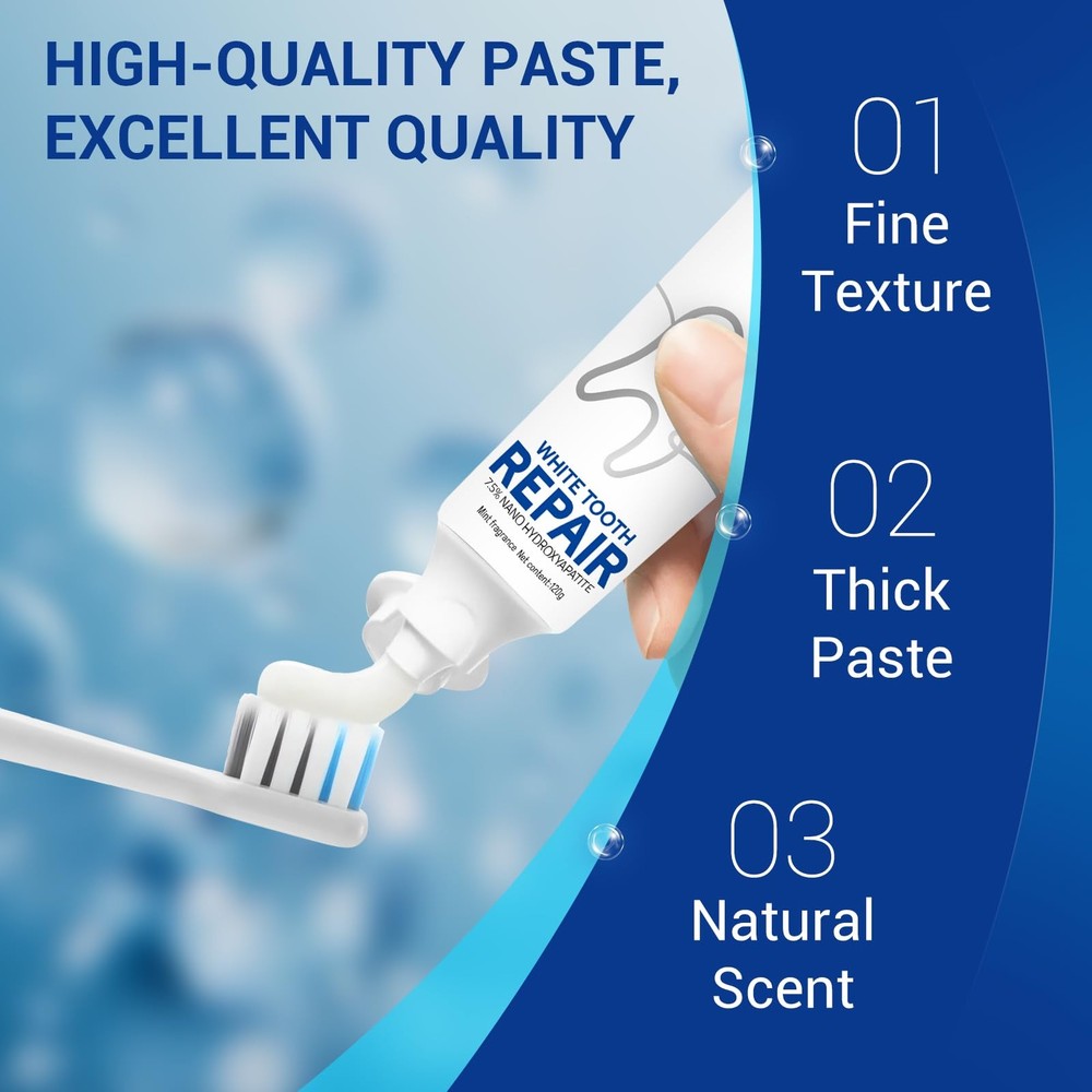 7.5% Nano Hydroxyapatite Toothpaste â€“ Fluoride-Free Whitening, Enamel Prote...