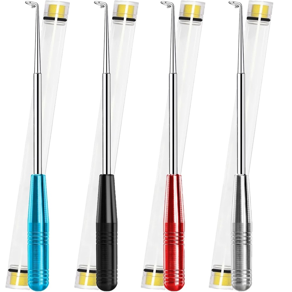 4 Pcs Fish Hook Quick Remover Tool Fish Hook Extractor with Storage Tubes