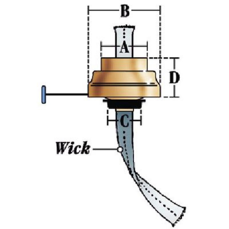 Replacement Burner with Wick for Dietz Air Pilot Lanterns