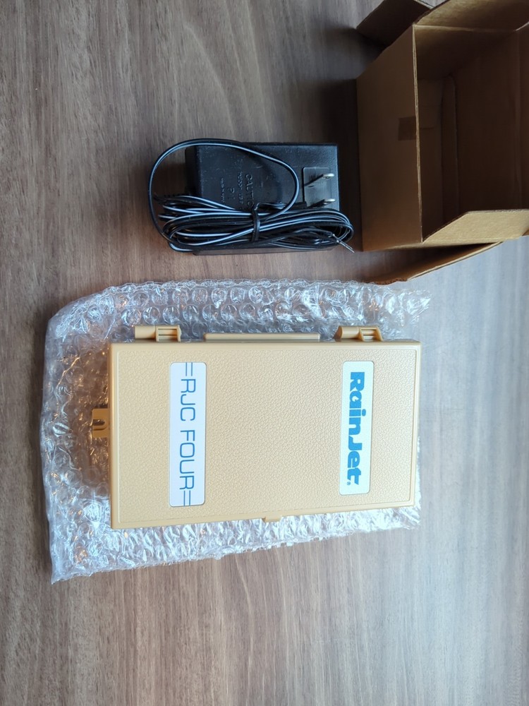 RainJet Electronic Sprinkler Timer 4 Station Controller Model RJC-4 NOS