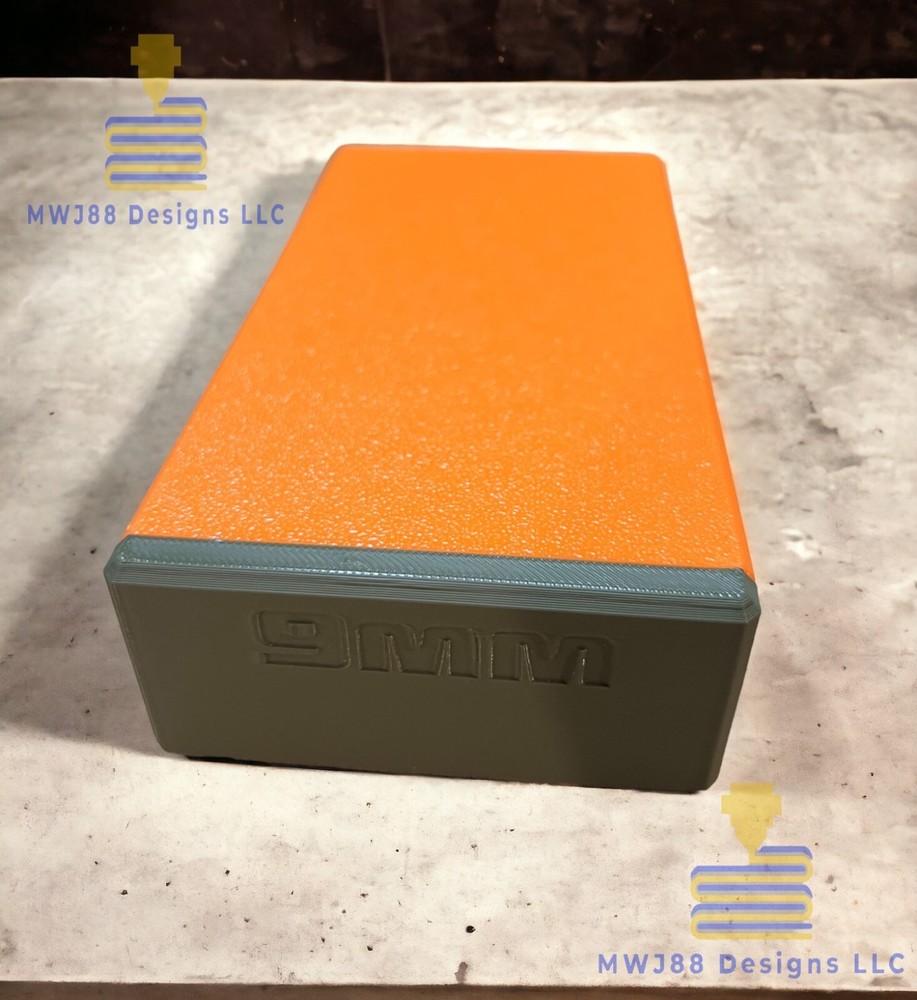 Multi Color Sliding 9mm Ammo Storage Box Case - 50rd Round - Multiple Colors!