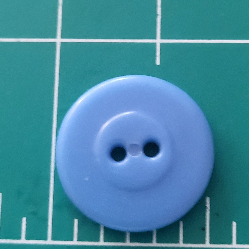Colt # 4 button medium blue confirmed pattern 3/4" excellent condition The Owl
