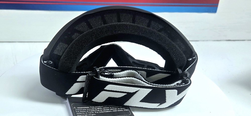 FlyRacing Focus MX Goggles Black and White