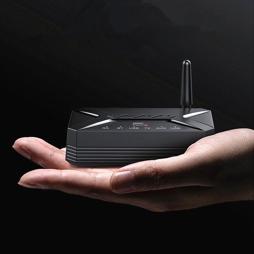 Bluetooth 5.0 + EDR A2DP/AVCDP Transmitter& Receiver Adapter With Charging Cable