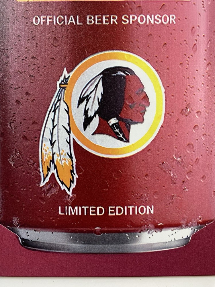 Bud Light Beer Washington Redskins Sign - Commanders Budweiser