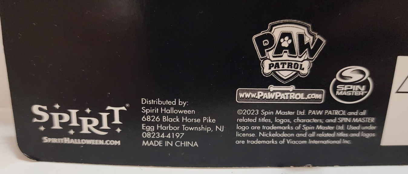 Paw Patrol Marshall Collar Light Up Spirit Halloween Costume Cosplay Brand New