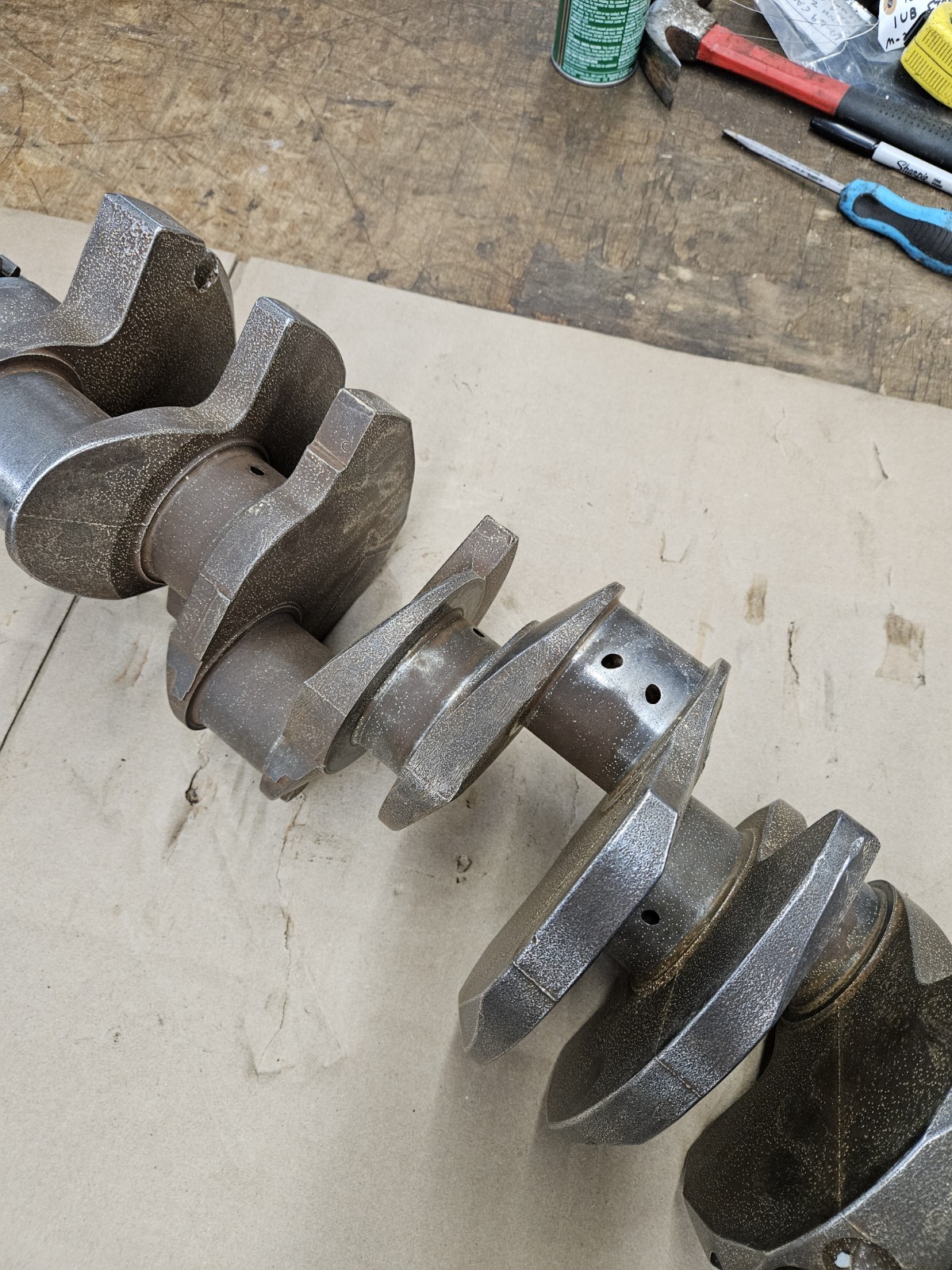 1969 1970 OEM Ford 428 CJ 1UB Cobra Jet Crankshaft 1UB Crank, STANDARD MAIN/ROD