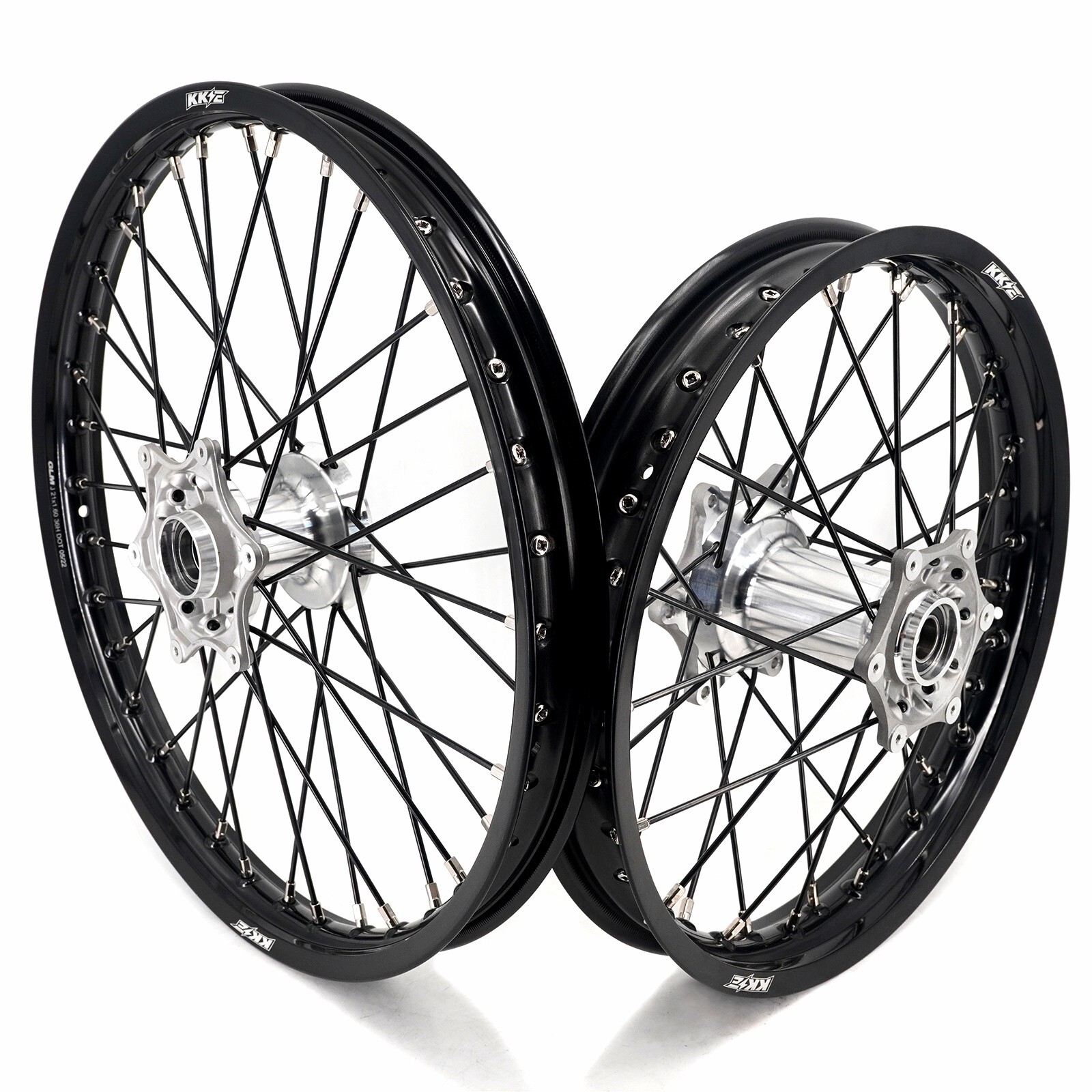 KKE 21/18'' Cast Black Spoke Wheels Rim for GAS GAS EC250 EC300 EX450F 2021-2024