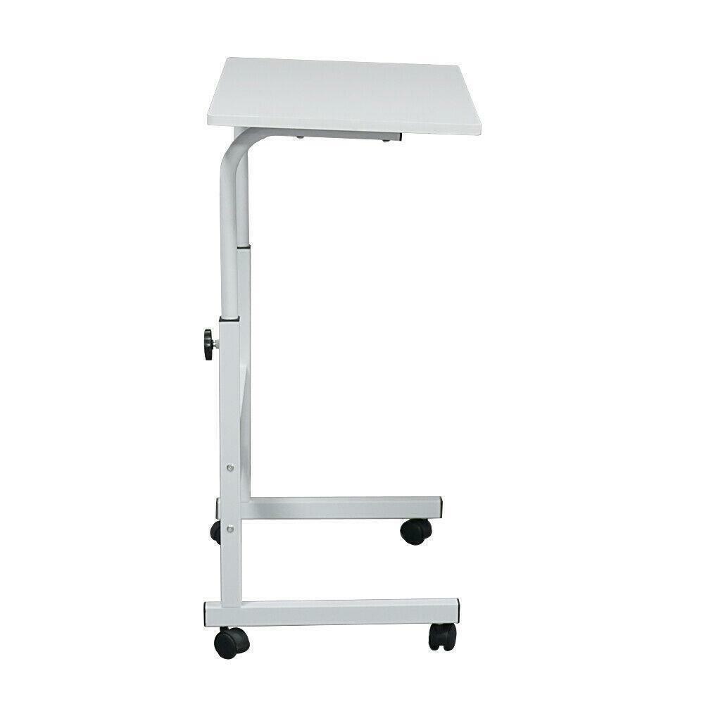 Mobile Laptop Desk Adjustable Tray Table Portable Side Table Computer Stand