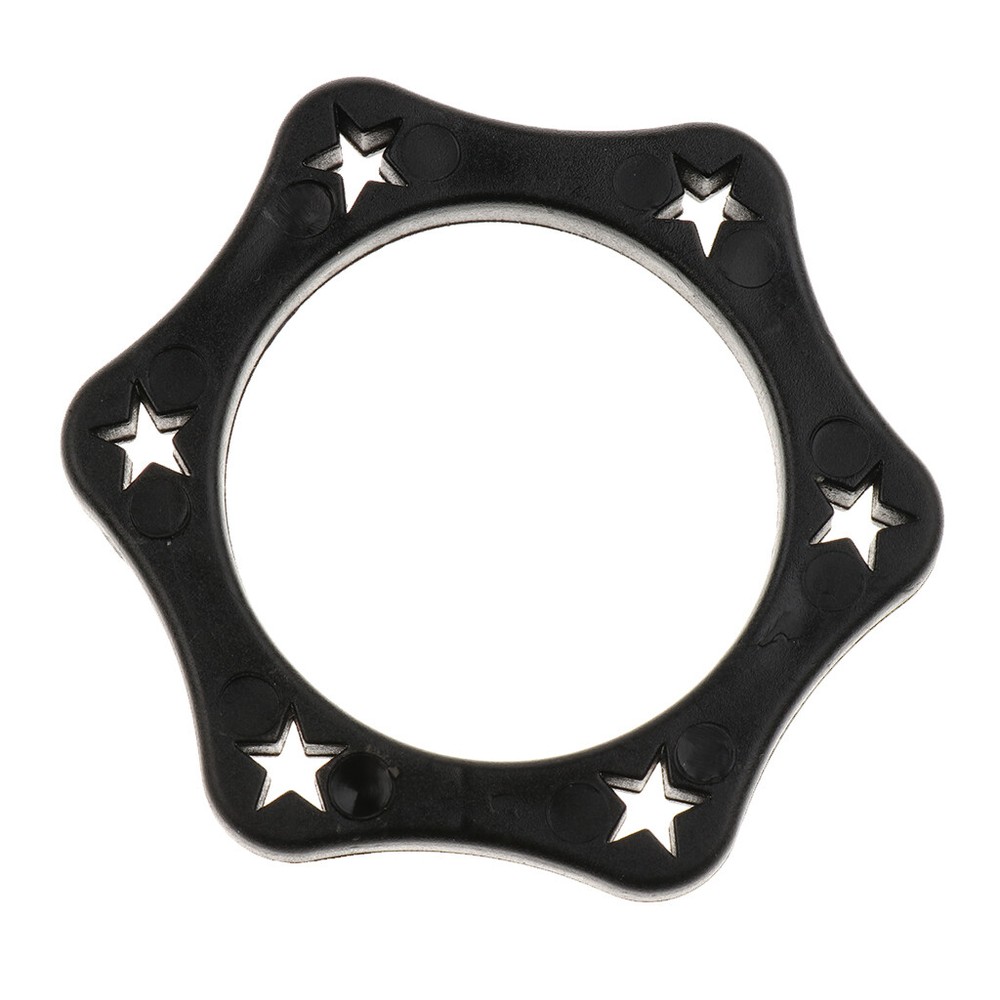 10Black Hexagonal Mic Slip Holder Roller Ring