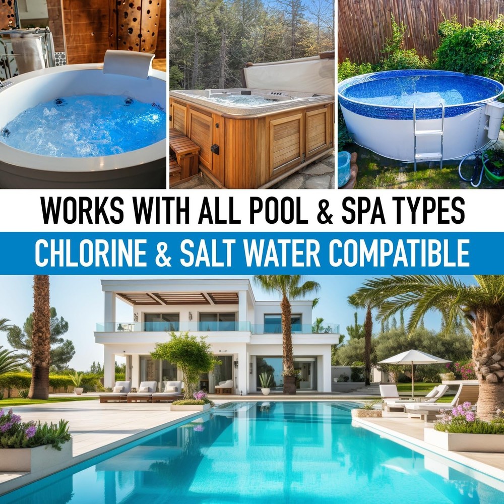 Pool Leak Detection Dye Kit - with 2 Precision Applicators - Vibrant Blue